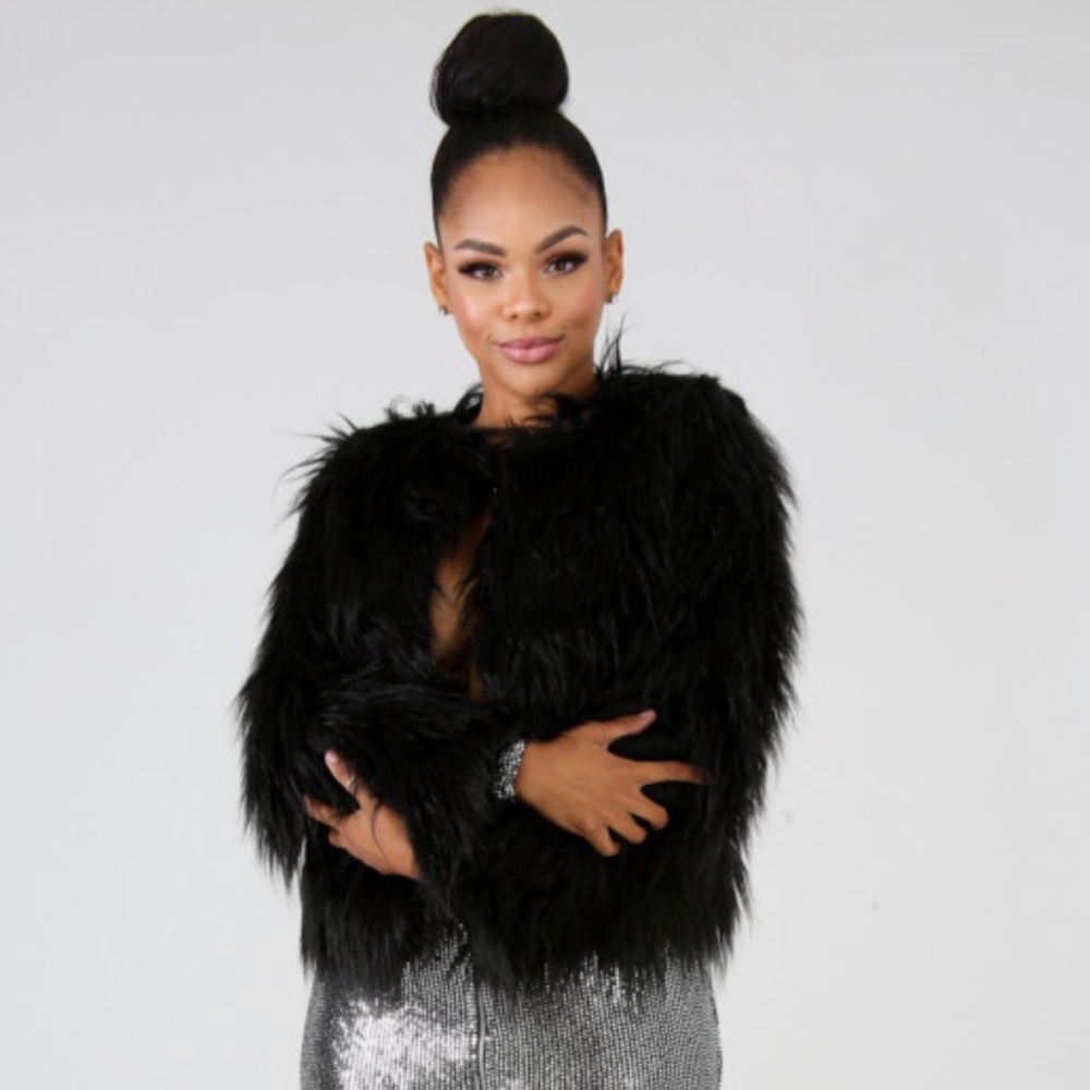 Black Faux Fur
